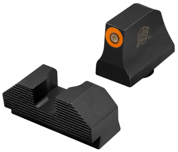 XS Sights Minimalist Night Sights, Orange Tritium / Black Oxide