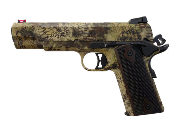 188892 T R Imports 1911 .45 ACP 7+1 KT Camo, Walnut Grips