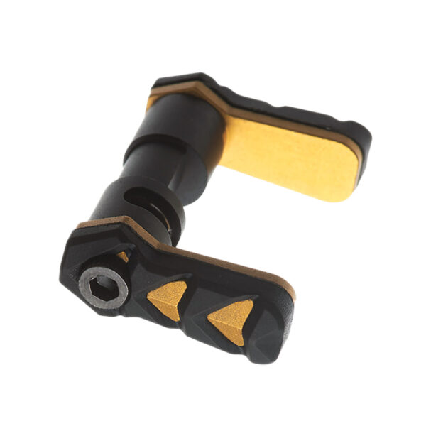 188991 Tyrant CNC TDSSARGOLD Safety Selector Nexgen AR-15 Gold Aluminum/Rubber