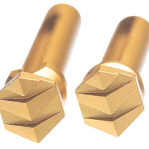188994 Tyrant CNC TDAR15TPGOLD Takedown Pins Enhanced AR-15 Gold Aluminum