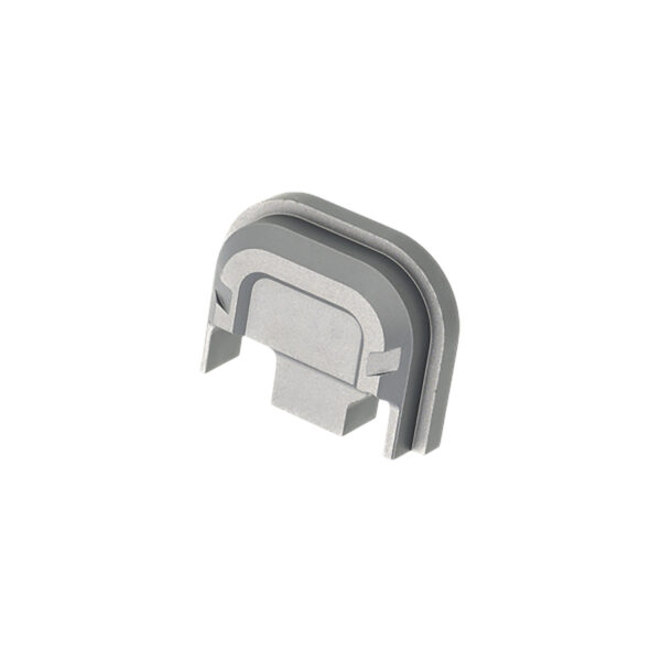 189002 Tyrant CNC TDG14SPGREY Slide Cover Plate Chevron Design Glock Gen1-4 Grey Aluminum