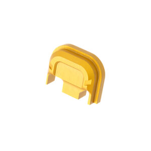 189003 Tyrant CNC TDG14SPGLD Slide Cover Plate Chevron Design Glock Gen1-4 Gold Aluminum