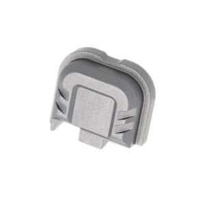 189008 Tyrant CNC TDG43X48SPGREY Slide Cover Plate Chevron Design Glock 43x/48 Grey Aluminum