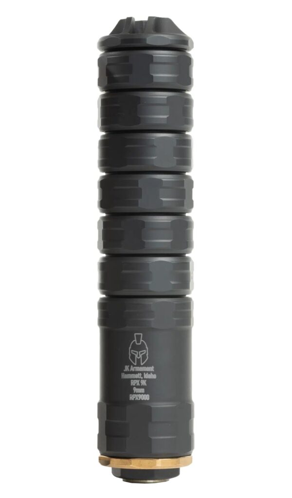 Jk Armament JK155RPX9K RPX 155 9mm 1.55″ Black Aluminum/Titanium 1/2″x28