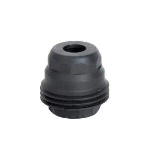 Jk Armament JK-MD-HDM24 Minimalist  45Cal Fits 1″ Long 5/8″x24 Stainless Steel Nitride Black