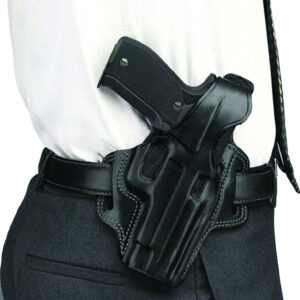 Galco FL104B Fletch OWB Black Leather Belt Slide Holster