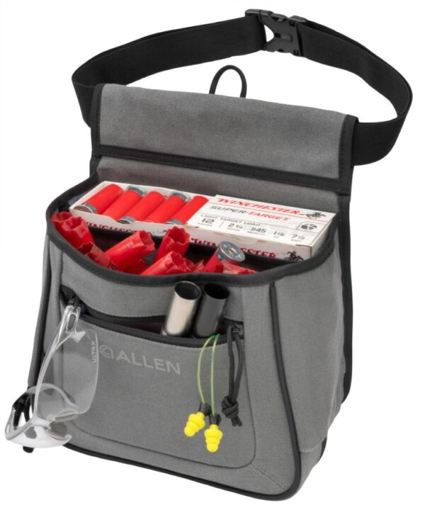 189370 Allen 8409 Rival Shell Bag Double Gray Cotton Canvas 2 Boxes of Shells