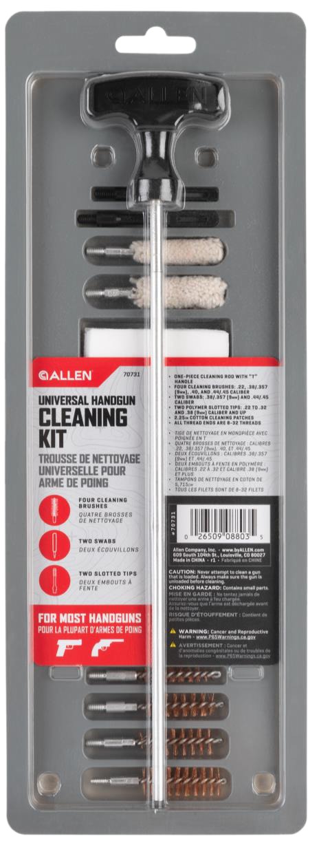 189376 Allen 70731 Universal Cleaning Kit 22-44/45 Handgun