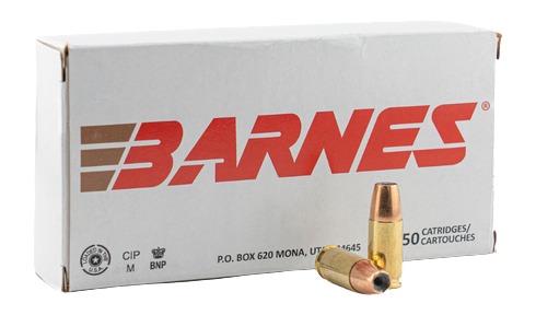 189391 Barnes Bullets 32528 9mmLuger 115gr Semi Jacketed Hollow Point 20 Per Box/10 Case