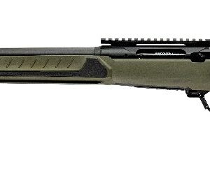 Savage Arms 32646 110 Core Predator Full Size 22-250 Rem 10+1 22″ Medium Heavy Fluted Barrel, Arca Rail Forend, Hunter Green AccuStock w/AccuFit V2 Synthetic Stock, Left Hand