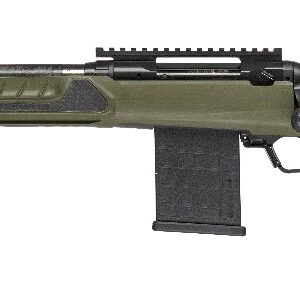 Savage Arms 32943 110 UltraLite Predator 6mm ARC 10+1 18″ Carbon Fiber Barrel, Arca Rail Forend, Hunter Green AccuStock w/AccuFit V2 Synthetic Stock, Left Hand