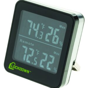 Lockdown Wireless Hygrometer – Temp & Humidity Monitor
