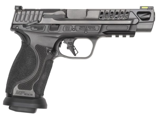 190573 Smith & Wesson 14069 M&P M2.0 Competitor HD 9mm Luger 17+1 5″ Overall Black Armornite Stainless Steel Spiral Fluted Barrel, Lightening Cut/Optic Ready/Serrated Slide & Stainless Steel Frame w/Picatinn