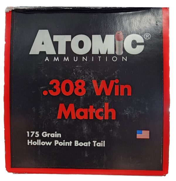 Atomic .308 Win 175gr Match BTHP — 50rd Box