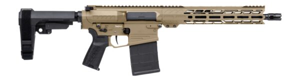 191165 CMMG 33A030C-CT Banshee MK3 8.6 Blackout 20+1 12.50″ Black Nitride Threaded Barrel, Coyote Tan Cerakote Aluminum Receiver w/Picatinny Rail, M-LOK Handguard, Black Polymer 6 Position Rip Brace, CMMG Ze