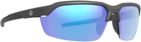 Leupold TRACER Shooting Glasses, Matte Black, Blue Mirror