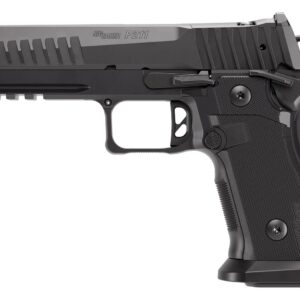 Sig Sauer 211F9GT510 P211 GT5 Full Size 9mm Luger 10+1 5″ Black Barrel, Black Nitron Stainless Steel Optic Ready/Serrated Slide & Frame w/Beavertail & Picatinny Rail, G10 Grip Panels, SIGLOC-PRO Footp