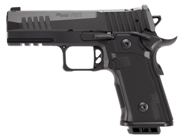 Sig Sauer 211CA9GT410 P211 GT4 Carry Frame 9mm Luger 10+1 4.20″ Black Barrel, Black Nitron Stainless Steel Optic Ready/Serrated Slide & Stainless Steel Frame w/Beavertail & Picatinny Rail, G10 Grip Pa