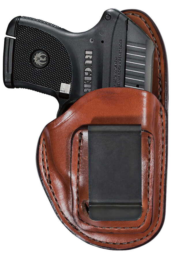 1920 Bianchi 19235 100 Professional IWB Size 11 Tan Leather Belt Clip Compatible w/Glock 19/23/Ruger Security-9 Belt 1.75″ Wide Left Hand