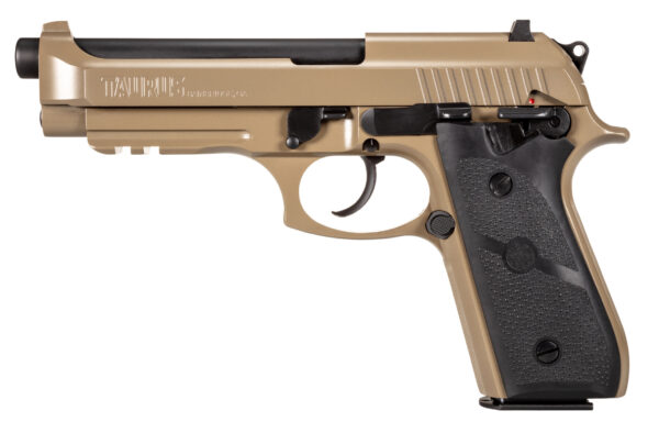 Taurus_92_10024939_Tan Taurus PT92 9mm 5-inch FDE Hogue Grips 17+1