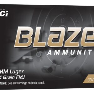 CCI 52011BB  BLAZER BRASS  9MM  124GR  100/10