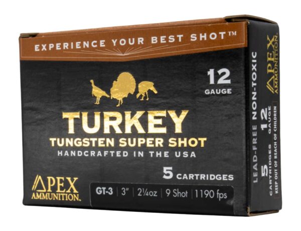 APEX AMMO GT3-9      12G 3    2-1/4 9         5/10