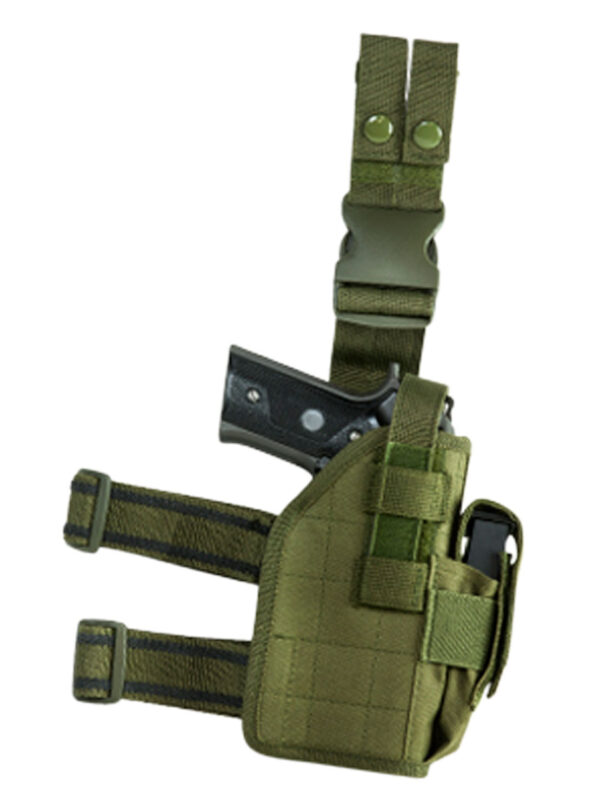 NCStar CVDLHOL2954G Drop Leg Holster — Green Right Hand
