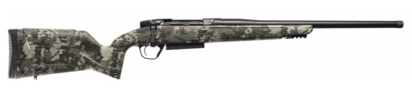Christensen Arms 801-15041-01 Evoke Hunter 30-06 Springfield 4+1 22″ Black Cerakote Threaded Barrel, Receiver & Forend w/Picatinny Rail, Brush Camo Fixed Synthetic Stock