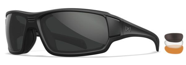 194372 Wiley X Breach 2.5 Shooting Glasses GRY/CLR/RUST/MB
