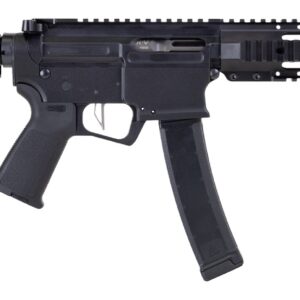 Dpms Panther Arms DP51655221916 Kitty Kat S9 9mm Luger 33+1 8″ Black Nitride Heavy Threaded Barrel, Black Hardcoat Anodize Aluminum Receiver w/Picatinny Rail, DPMS Quad Rail Handguard, Black Polymer S