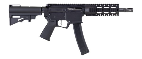194415 Dpms Panther Arms DP51655221916 Kitty Kat S9 9mm Luger 33+1 8″ Black Nitride Heavy Threaded Barrel, Black Hardcoat Anodize Aluminum Receiver w/Picatinny Rail, DPMS Quad Rail Handguard, Black Polymer S