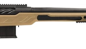 Cadex Inc CDXBMGQUA5029HI20I1J5N BMG Quake  50 BMG 3+1 29″ Black DLC Match Grade Threaded Barrel, Black DLC Receiver w/Picatinny Rail, Adj Cheek Piece & LOP Hybrid Tan Polymer Stock