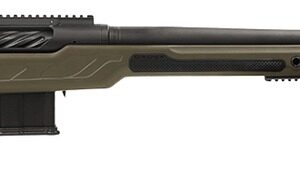 Cadex Inc CDXBMGQUA5029HI20I1J5N BMG Quake  50 BMG 3+1 29″ Black DLC Match Grade Threaded Barrel, Black DLC Receiver w/Picatinny Rail, Adj Cheek Piece & LOP OD Green Polymer Stock