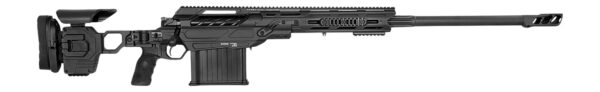 194424 Cadex Inc CDX50DUAL5029BR40I2J5N CDX-50 Tremor 50 BMG 5+1 29″ Black DLC Match Grade Threaded Barrel, Black DLC Aluminum Receiver w/Picatinny Rail, Adjustable Folding Hybrid Tan Stock, Black Polymer Gr