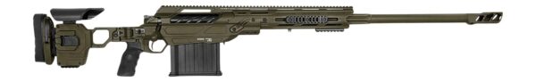 194426 Cadex Inc CDX50DUAL5029BR40I2J5N CDX-50 Tremor 50 BMG 5+1 29″ Black DLC Match Grade Threaded Barrel, Black DLC Aluminum Receiver w/Picatinny Rail, Adjustable Folding OD Green Stock, Black Polymer Grip