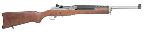Ruger 5804 Mini Thirty  7.62x39mm 5+1 18.50″ Matte Stainless Steel Barrel, Drilled & Tapped Steel Receiver, Hardwood Fixed Stock, Right Hand