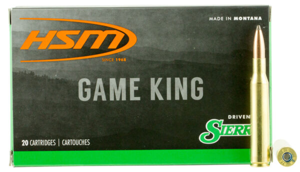 HSM Game King 270 Win 130 gr SBT – 20 Rd Box