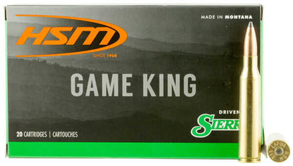 21006 HSM 338 Lapua Mag 215 gr Sierra GameKing – 20/Box