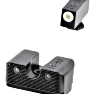 TRUGLO Tritium Pro Sights for Glock High – White/Green