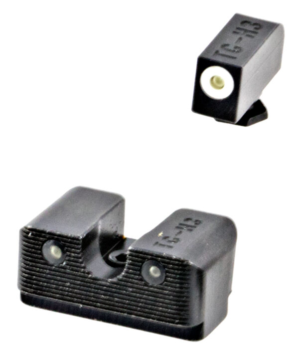 21843 TRUGLO Tritium Pro Sights for Glock High – White/Green