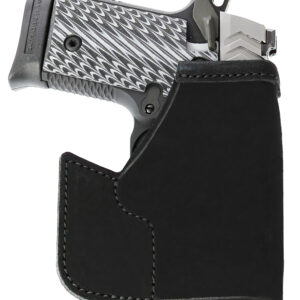 Galco PRO626B Pocket Protector  Black Leather Fits S&W Bodyguard/Charter Arms Undercover Ambidextrous