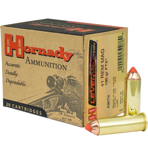 22913 Hornady LEVERevolution .41 Rem Mag 190 gr FTX 20rd
