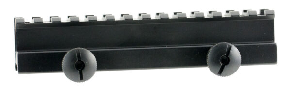 23909 Weaver 48321 Single Rail Flat Top Mount — Black
