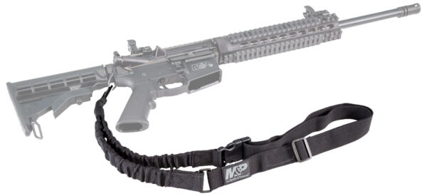 23949 S&W M&P Single Point Sling Kit — Black Nylon, Adjustable Bungee