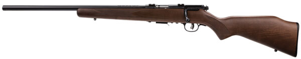Savage Arms 96717 93R17 GLV Full Size 17 HMR 5+1 21″ Matte Black Heavy Varmint Barrel, Matte Black Drilled & Tapped Carbon Steel Receiver, Satin Hardwood Fixed Stock, Left Hand