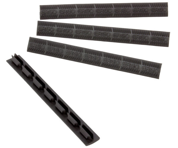 2431 Ergo 4332BK WedgeLok M-LOK Slot Cover, Black Rubber (4-Pack)