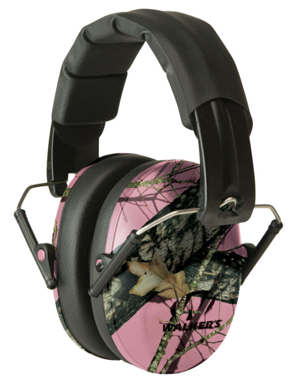 24934 Walkers Pro Low Profile Passive Muff — Mossy Oak Pink