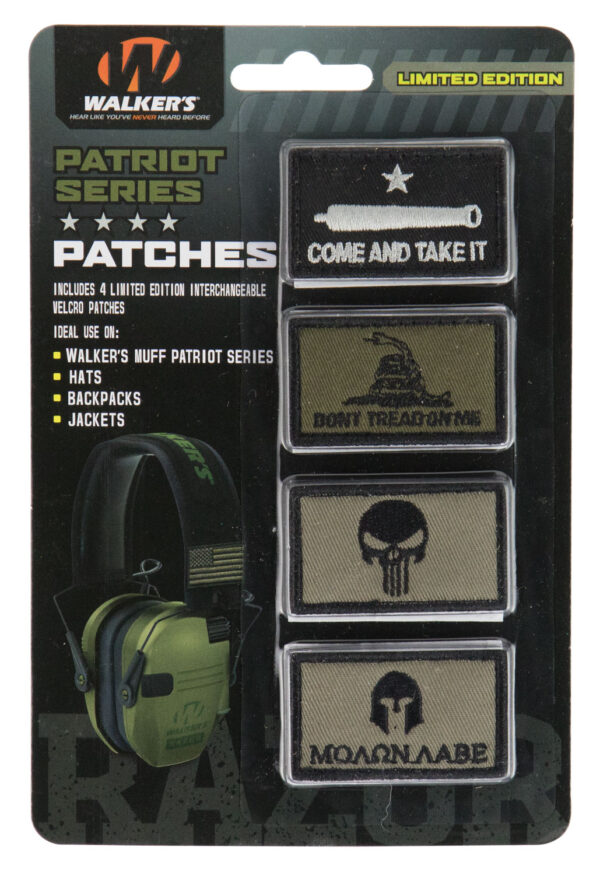 Walkers Patriot Patch Kit – 4 Assorted Velcro Patches