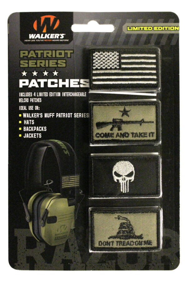 Walkers Patriot Patch Kit Velcro — 4 Assorted Patches