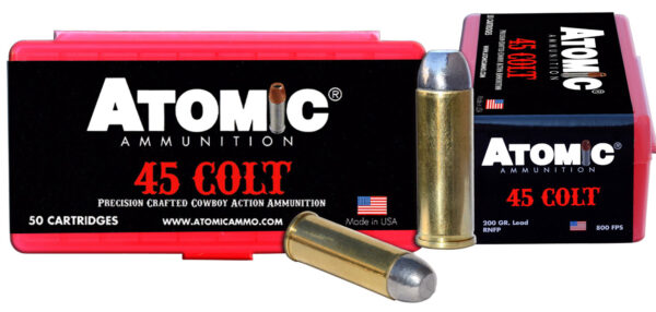 Atomic Cowboy .45 LC 200gr Lead RN/FP – 50rd Box